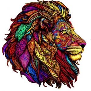 lion puzzle 3d